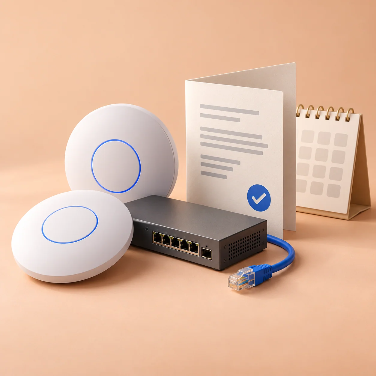 Illustration conceptuelle : Financez votre parc Wi-Fi avec Grenke