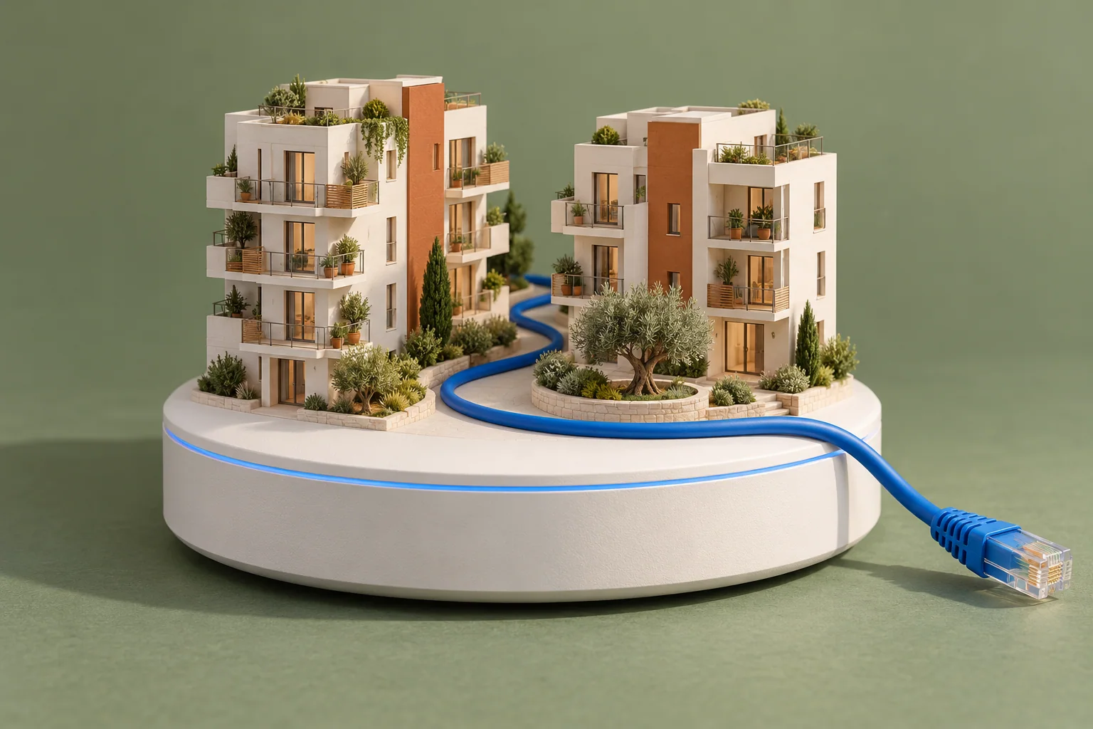 Illustration conceptuelle : Wi-Fi pour copropriétés et syndics