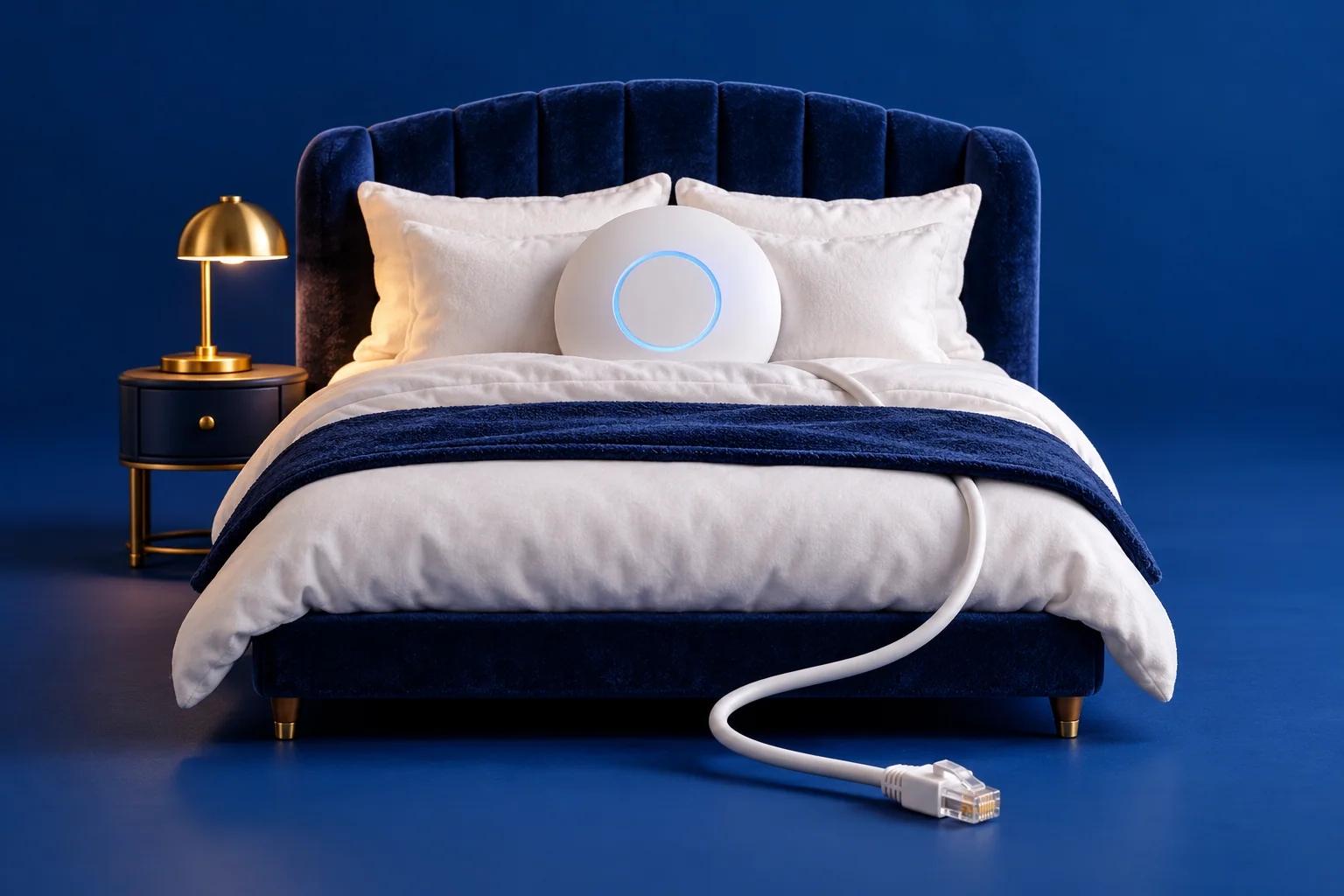 Illustration conceptuelle : Wi-Fi pour hôtels
